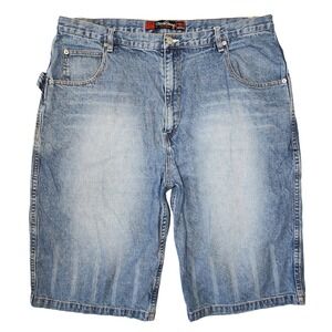 Y2k Steve & Barrys Shorts Men 40 2000s Baggy Punk Hip Hop Skater Grunge Wide Leg